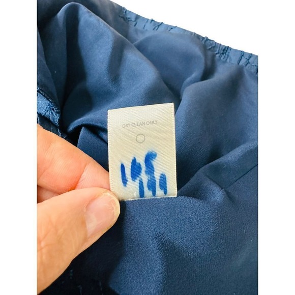 Jason Wu Size 8 Navy Blue‎ Embroidered Knee Length Dress | Excellent Condition - Picture 9 of 9